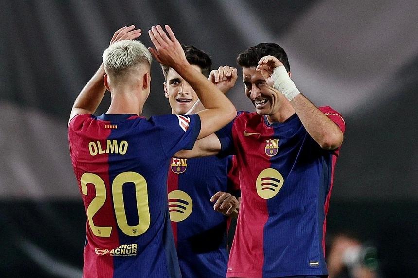 Olmo's goal leads Barcelona to thrilling comeback victory against Rayo Vallecano