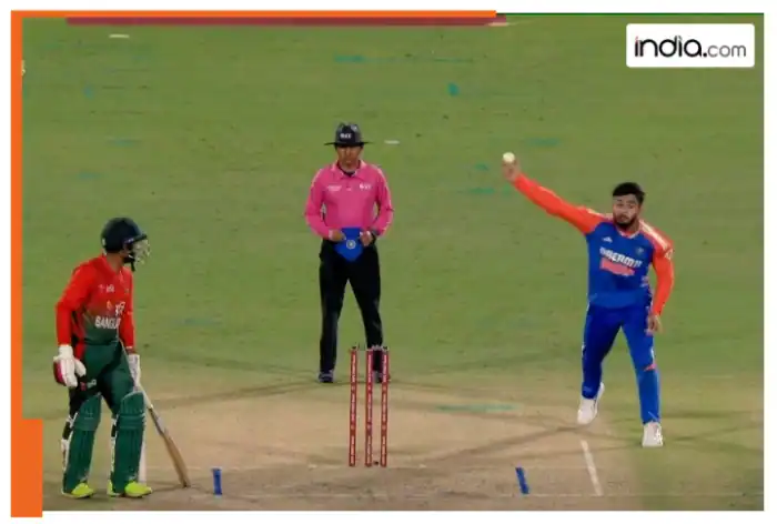 WATCH: Riyan Parag's unconventional no-ball from beyond the pitch boundary against Bangladesh in second T20I