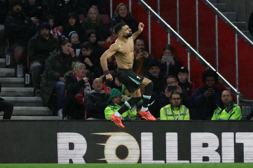 Liverpool emerges triumphant with a 3-2 victory over Southampton, securing an eight-point lead in the Premier League standings.