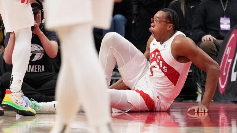 Injury Update: Toronto Raptors' Scottie Barnes exits game against New York Knicks with sprained right ankle